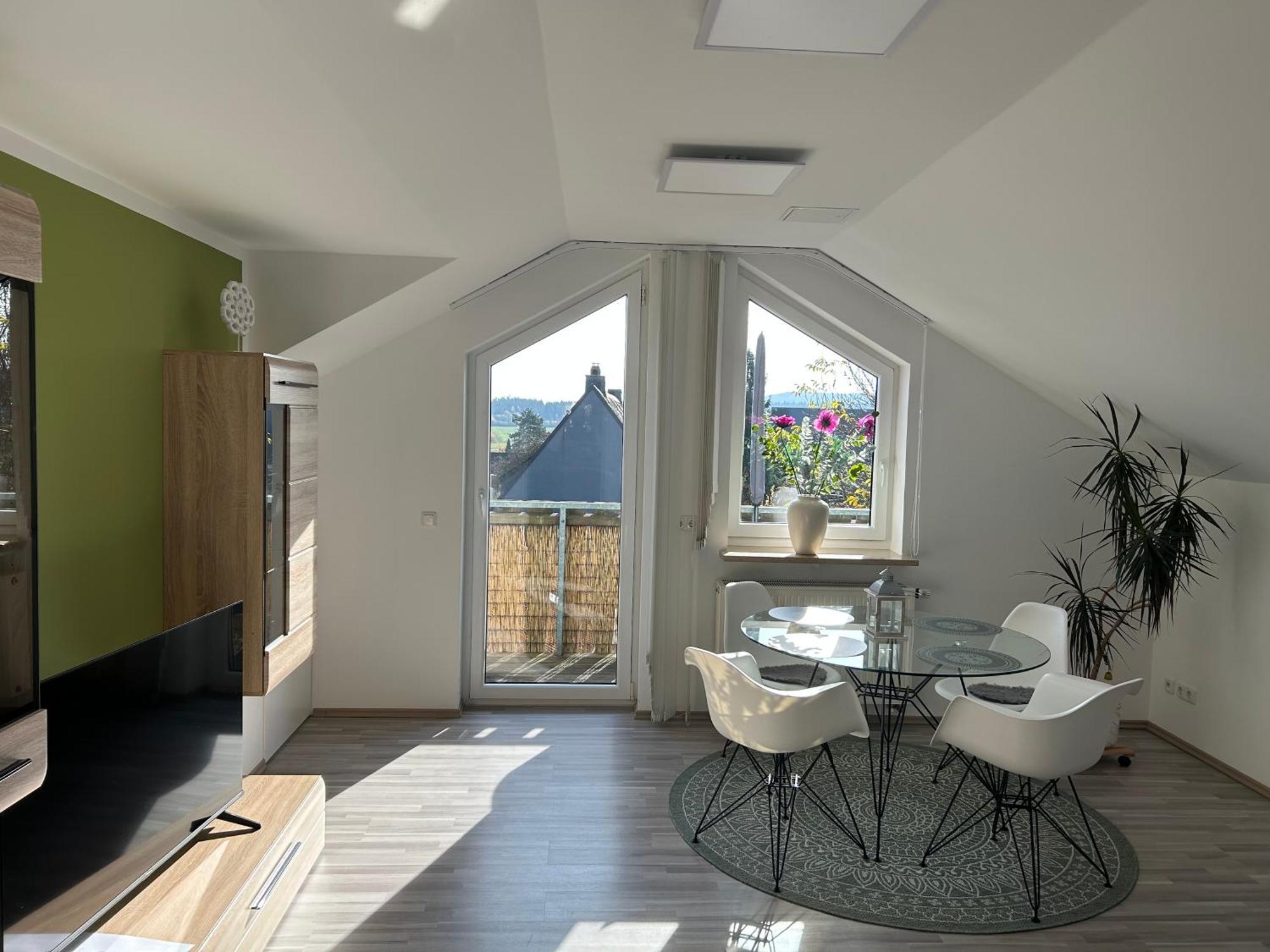 Apartment Kornbergblick Schwarzenbach an der Saale Buitenkant foto